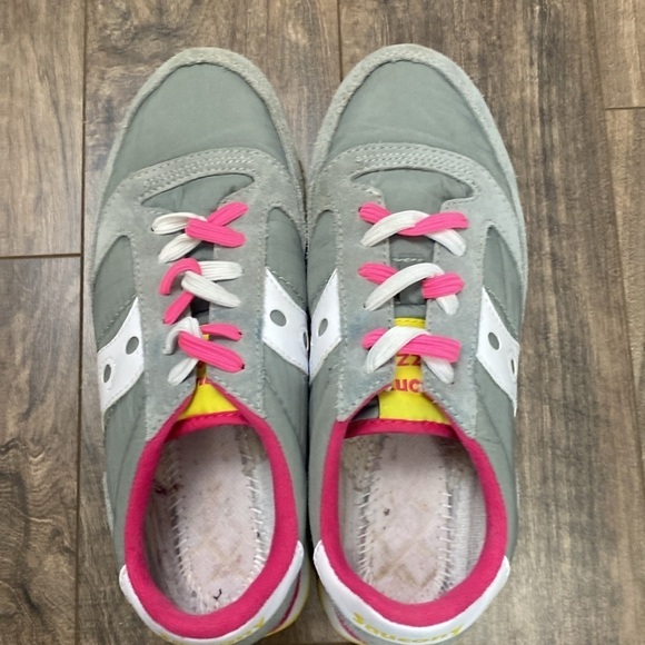 Saucony Originals Jazz Low Pro Retro Suede and Nylon  Sneakers Size 9 - Picture 2 of 10